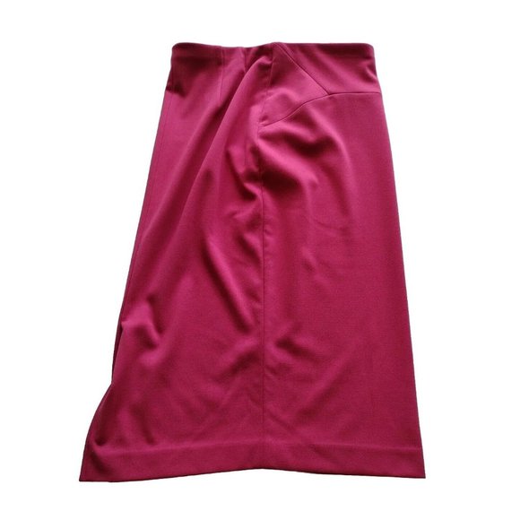The Limited Skirt Womens 2 Knit Slit Side Zip Pink Stretch - Picture 12 of 12
